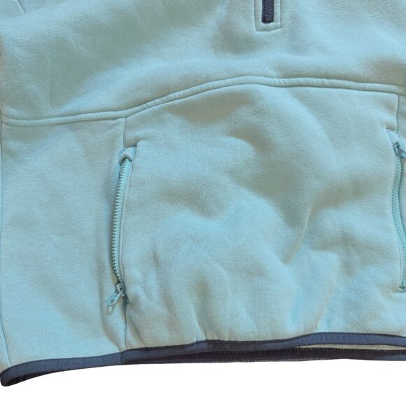 Reebok Hoodie, Kangaroo Zippered Pockets, Light Blue Girls Size 18 - Picture 3 of 6